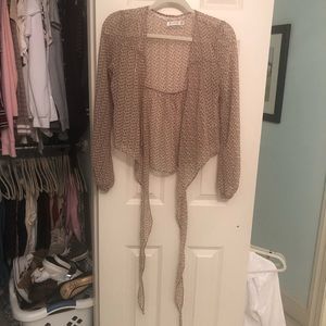 LF Sheer Tie Blouse